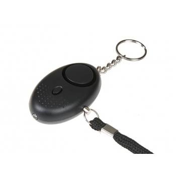 Alarm osobisty GUARD Scorpion z latarką LED, czarny, syrena 120dB